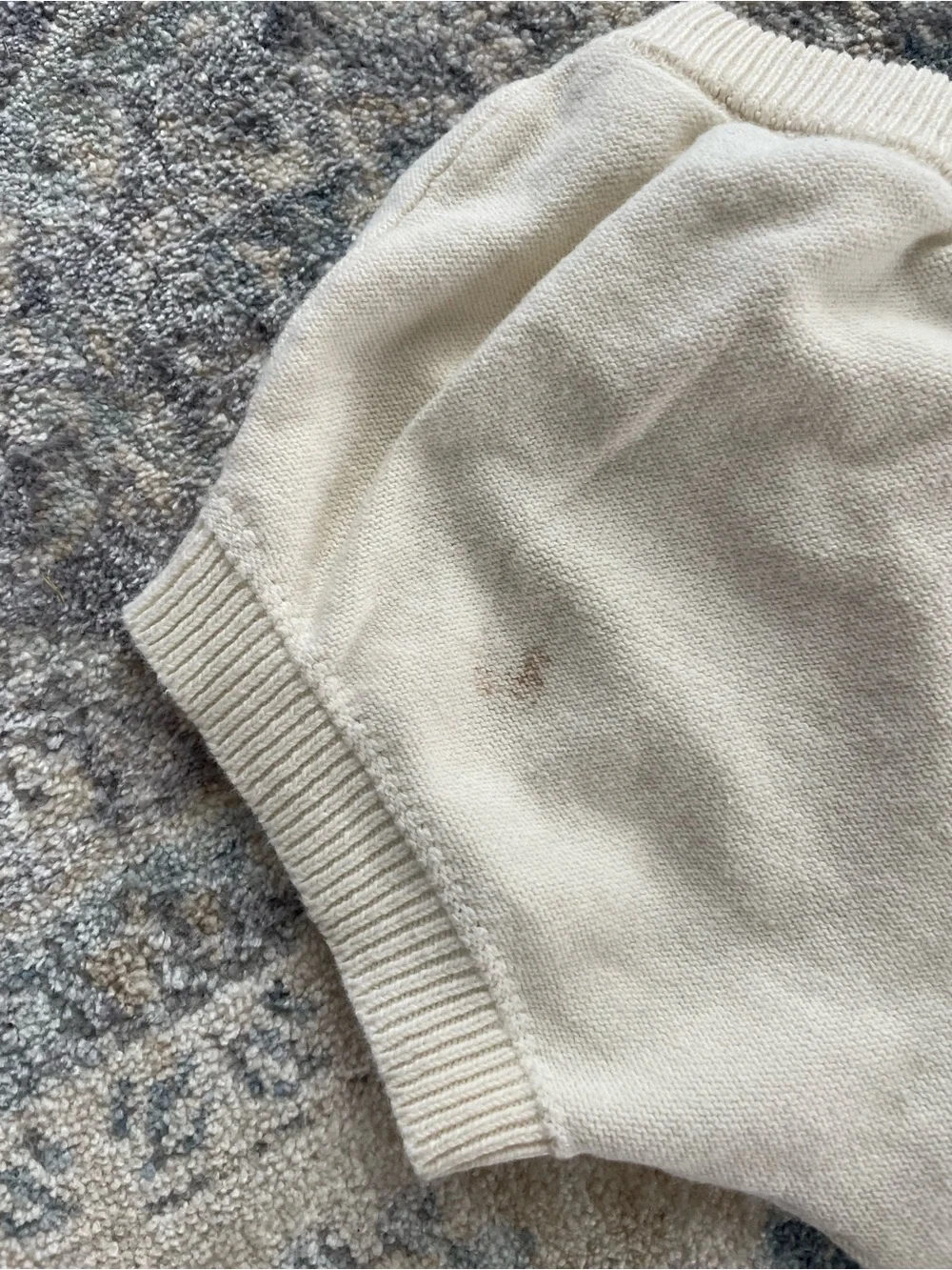Jessica Simpson Cream Knit Puff Sleeve Top & Bloomer Set